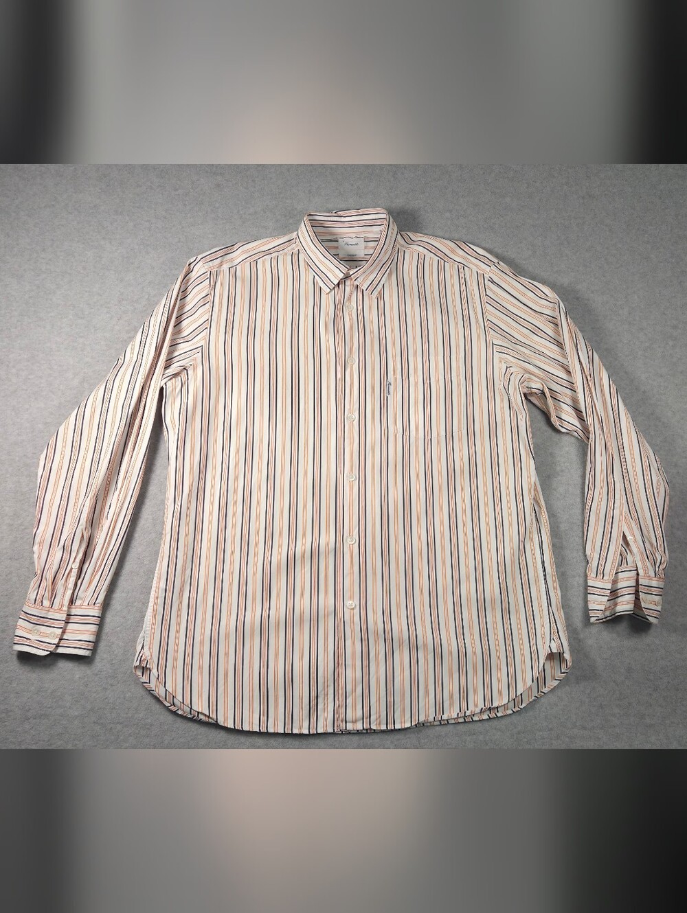 Façonnable men's striped button-up shirt, Size Large